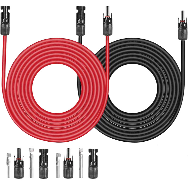 Solar-Verlängerungskabel, 30 Fuß, 10 AWG, 6 mm², Solarstromkabel